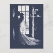 Save the Date Braut und Bräuche Postkarte (Vorderseite)