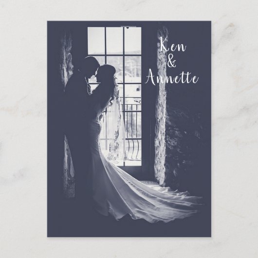 Save the Date Braut und Bräuche Postkarte (Vorderseite)