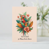 Save the Date Brautparty Einladung (Stehend Vorderseite)