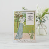 SAVE THE DATE/BREAKING NEWS/FRAU LESENKOPFZEILE DATE (Stehend Vorderseite)