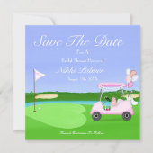 Save the Date Bridal Golf Brautparty Brunch (Vorderseite)