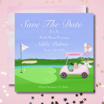 Save the Date Bridal Golf Brautparty Brunch