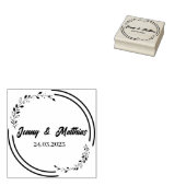 Save the Date Briefmarke, Adressierung Gummistempel (Stempel)