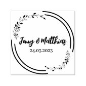 Save the Date Briefmarke, Adressierung Permastempel (Design)