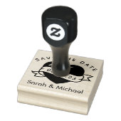 Save the Date Briefmarke Custom Wedding Briefmarke Gummistempel (Stempel)