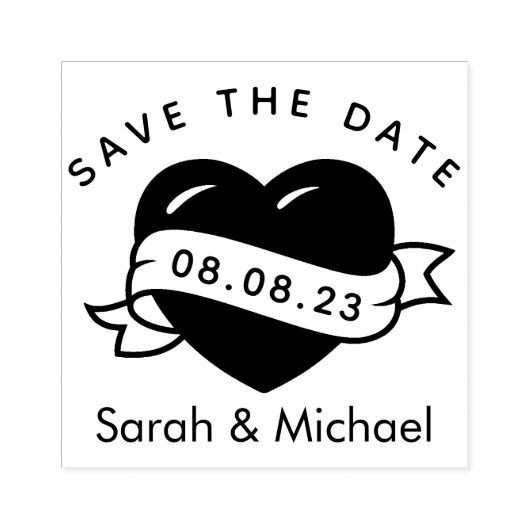 Save the Date Briefmarke Custom Wedding Briefmarke Gummistempel (Prägung)