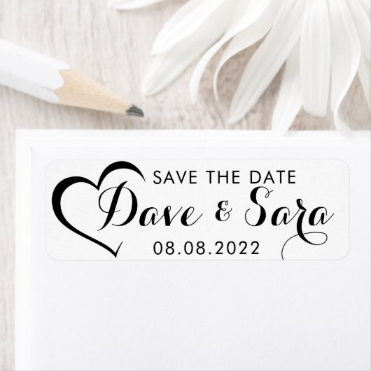 Save the Date Briefmarke Custom Wedding Label (Insitu)