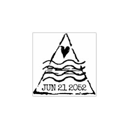 Save the Date Briefmarke für Hochzeit in Urlaubsor Gummistempel