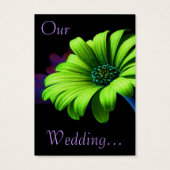 Save the Date Bright Green Daisy III (Rückseite)