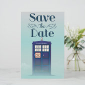 Save the Date British Police Box (Stehend Vorderseite)