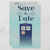 Save the Date British Police Box (Vorne/Hinten)