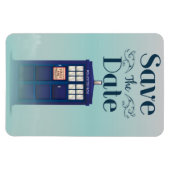 Save the Date British Police Box Magnet (Horizontal)