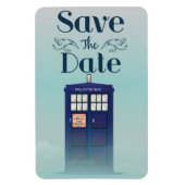 Save the Date British Police Box Magnet (Vertikal)
