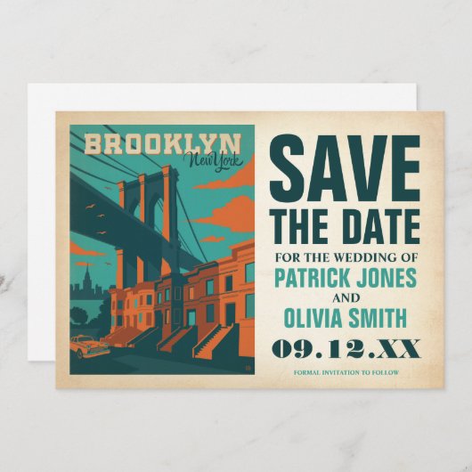 Save The Date | Brooklyn, New (Vorne/Hinten)