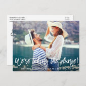 Save the Date brush Skript, das den Klub nimmt Postkarte (Vorne/Hinten)