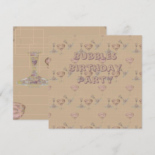 Save the date, Bubbleroom Date (Vorne/Hinten)