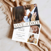 Save the Date Budget Imitate Gold Metallic
