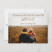 Save the Date Burlap Wreath Fall Einladung (Rückseite)