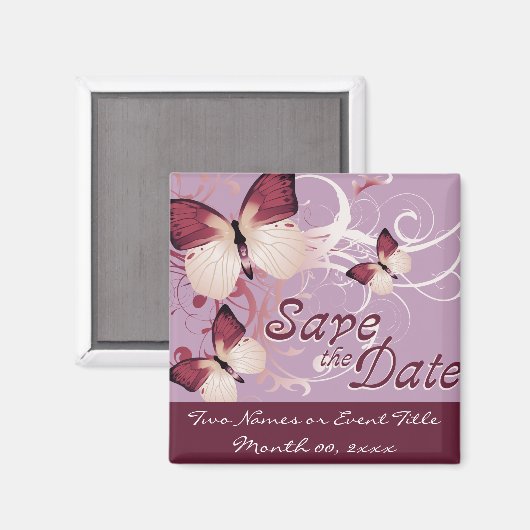 Save the Date: Butterflirts: Magnet (Vorderseite/Rückseite)