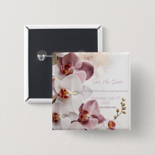 Save the Date Button (Vorne & Hinten)