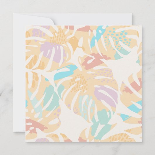 Save the Date Cactus Tropical Palm Tree Wüste (Rückseite)