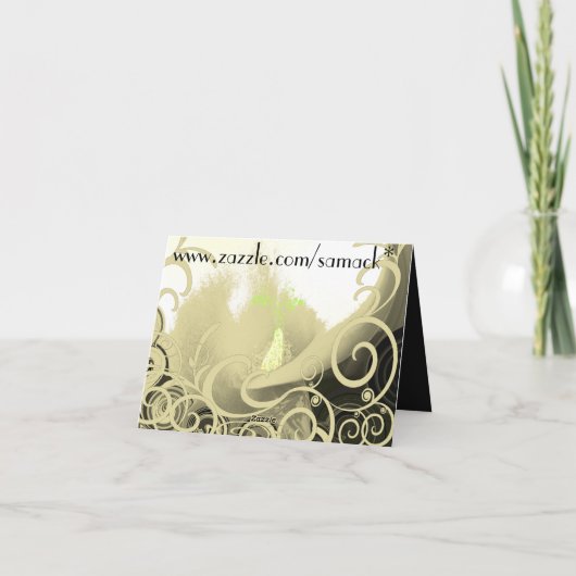 Save the Date Cala-Lilie - TAN und Grün Ankündigung (Rückseite)