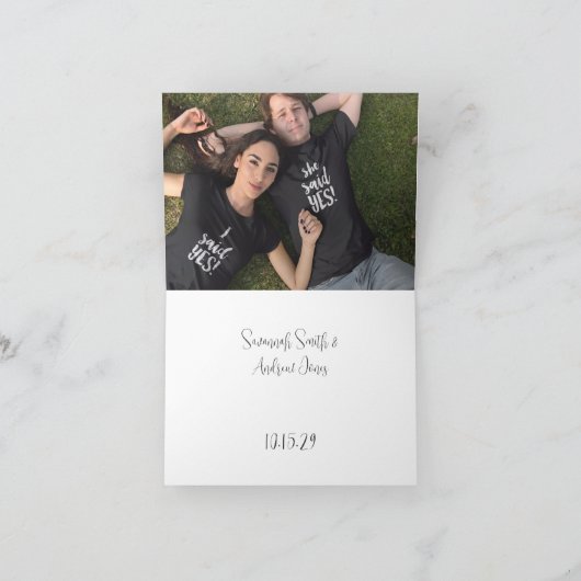 Save the Date Cala Lily Einladung (Innenseite)