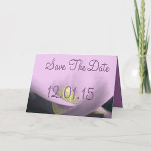 Save the Date Cala Lily - Lila-Lavender Einladung