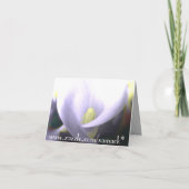 Save the Date Cala Lily - Sage Einladung (Rückseite)