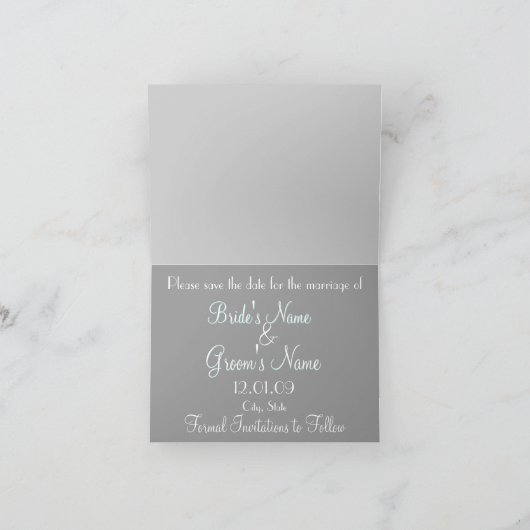 Save the Date Cala Lily - Sage Einladung (Innenseite)