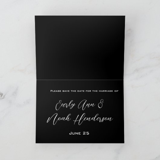 Save the Date Cala Lily - Tan und ... - Individuel Einladung (Innenseite)