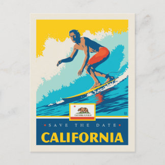 Save The Date | California Einladungspostkarte