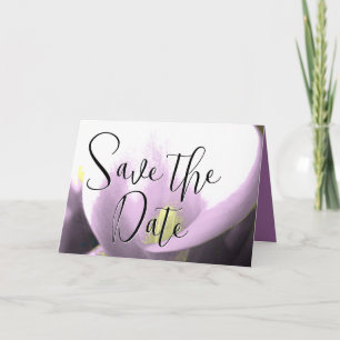 Save the Date Calla Lily Lila Lavender Ankündigung