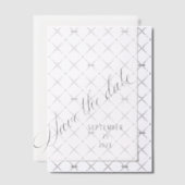 Save the Date Calligraphie Overlay Pergament Einladungen (Versetzt (Einladung))