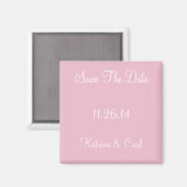 Save the Date Cameo Pink Magnet (Vorderseite/Rückseite)