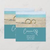 Save the Date Cancun Destination Beach Wedding (Vorne/Hinten)