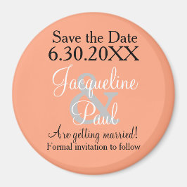 Save the Date Cantaloupe Magnets Magnet
