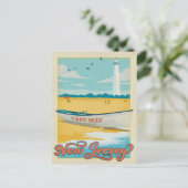 Save The Date | Cape May, NJ Ankündigungspostkarte (Stehend Vorderseite)