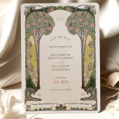 Save the Date Card Belle Époque Liebe Bäume Einladung