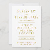 Save the Date Card Bridal Blush Pink Gold Confetti (Rückseite)
