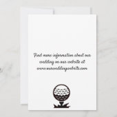 Save the Date Card - Golfthema (Rückseite)