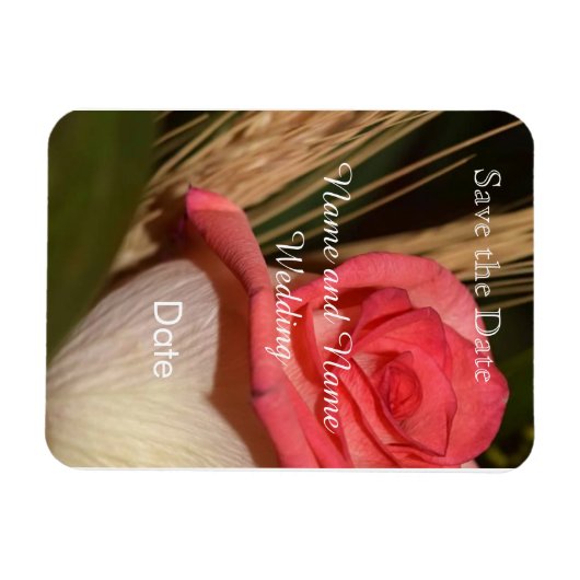 Save the date card magnet (Horizontal)