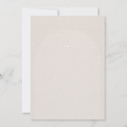 Save the Date Card Modern Wavy Border (Rückseite)