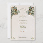 Save the Date Card Victorian Elegance Wedding Einladung (Vorderseite)