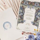 Save the Date Card Viktorianisch Elegance Wedding Einladung<br><div class="desc">Eine Einführung in unsere "Viktorianische Elegance"-Save the Date Karte, die sorgfältig gestaltet wurde, um das Wesen der Jugendstil-Belle Époque-Ära zu verkörpern. Inspiriert von William Morris, einer wegweisenden Figur in der Kunst- und Handwerksbewegung, verbindet dieses Design eine zarte Vegetation mit üppigen Blumen und schafft so eine atemberaubende visuelle Symphonie. Viktorianische Hochzeiten...</div>