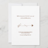 Save the Date Card Vintage Hochzeitserklärung (Rückseite)