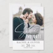 Save the Date Card Vintage Hochzeitserklärung (Vorderseite)