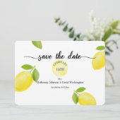 Save the Date Card Wasserfarbenlampen Einladung (Stehend Vorderseite)