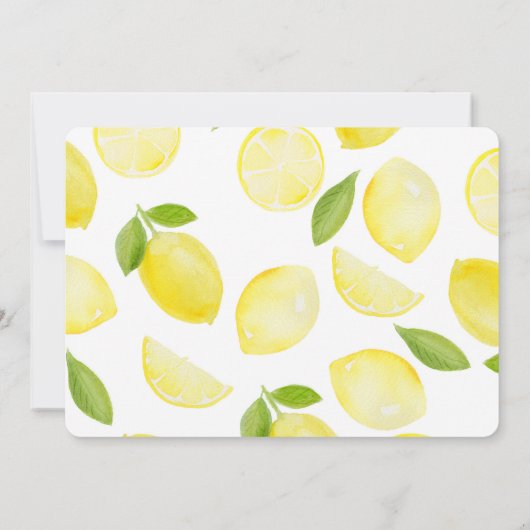 Save the Date Card Wasserfarbenlampen Einladung (Rückseite)