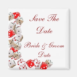 Save the Date Casino Las Vegas Wedding Magnete Magnet